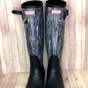 Hunter Wellington Tall Marble Boots
